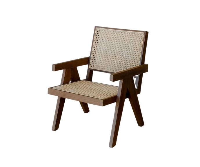 **[FRANK ARMCHAIR IN BROWN, $899, MCMULLIN & CO.](https://www.mcmullinandco.com/frank-armchair-brown|target="_blank"|rel="nofollow")**

McMullin & Co. create some of the best looking chairs on the market, and the Frank is one of their best-sellers. We love the dark stain on the timber rim of this one because it adds some timeless sophistication to the cane chair design. **[SHOP NOW.](https://www.mcmullinandco.com/frank-armchair-brown|target="_blank"|rel="nofollow")** 