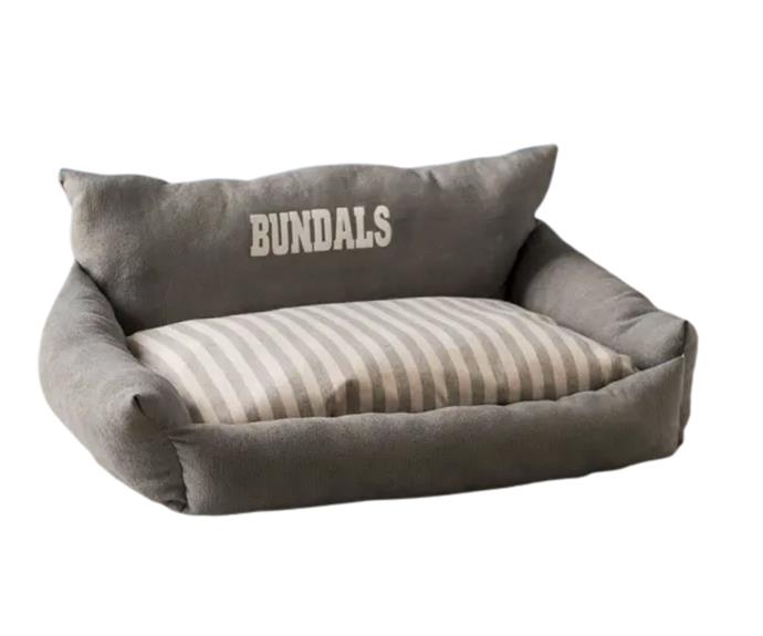 **[Identity Direct personalised pet bed, $79.99, Hard to Find](https://www.hardtofind.com.au/173178_personalised-pet-bed|target="_blank"|rel="nofollow")** <br><br>Spoil your pooch with a truly personalised bed from Sydney-based Identity Direct. The personalised pet bed features a contemporary design upholstered in a soft grey fabric, paired with a removeable grey and white striped cushion. And the best bit? You can proudly emblazon your pet's name on the backrest. **[SHOP NOW.](https://www.hardtofind.com.au/173178_personalised-pet-bed|target="_blank"|rel="nofollow")**