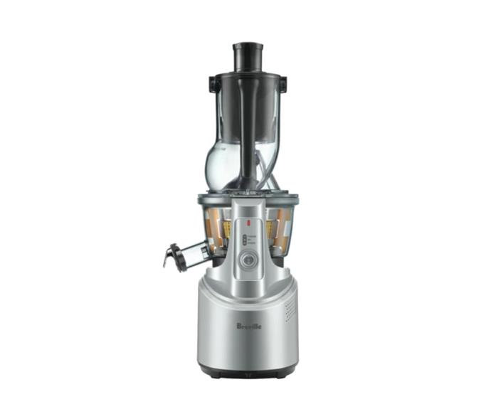 **[Breville big squeeze slow juicer, $649, The Good Guys](https://www.thegoodguys.com.au/breville-big-squeeze-slow-juicer-bjs700sil|target="_blank"|rel="nofollow")**

Rightly named the Big Squeeze, this Breville model makes thick, smooth juice and is particularly good for extracting from wheatgrass, berries and tomatoes. Featuring a very large, an ultra quiet motor and quick rinse technology, juicing has never been easier. **[SHOP NOW.](https://www.thegoodguys.com.au/breville-big-squeeze-slow-juicer-bjs700sil|target="_blank"|rel="nofollow")**