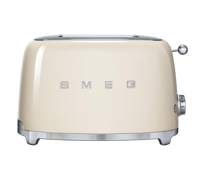 **[Smeg 50s Retro style 2 slice toaster in cream, $269, The Good Guys](https://www.thegoodguys.com.au/smeg-50s-retro-style-2-slice-toaster---cream-tsf01crau|target="_blank"|rel="nofollow")**

Smeg is a classic pick when it comes to appliances that are both stylish and functional. Inspired by designs of the 1950s, this model comes in a variety of retro tones and also as a [4 slice toaster](https://www.thegoodguys.com.au/smeg-50s-retro-style-4-slice-toaster---cream-tsf02crau|target="_blank"|rel="nofollow"). Having won the Good Design, iF Design and Red Dot Awards for innovative design, it's clear that this toaster is a reliable choice. **[SHOP NOW.](https://www.thegoodguys.com.au/smeg-50s-retro-style-2-slice-toaster---cream-tsf01crau|target="_blank"|rel="nofollow")**