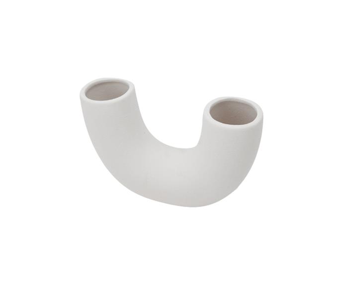 **[U Shaped Stem Vase, $6](https://www.kmart.com.au/product/u-shaped-stem-vase/3943330|target="_blank"|rel="nofollow")**

The **[U-shaped stem vase](https://www.kmart.com.au/product/u-shaped-stem-vase/3943330|target="_blank"|rel="nofollow")** is one of the most sculptural pieces in the collection. It would look as at home on
a shelf styled with books as it does in a table setting.