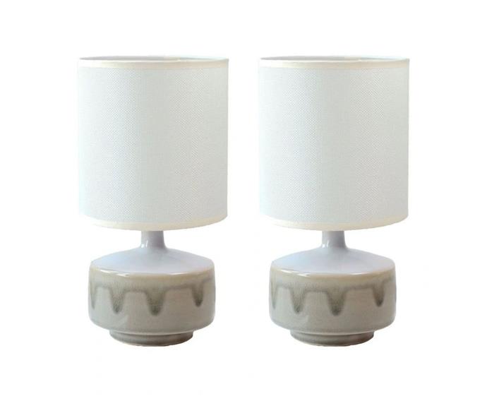 **[Lexi Lighting Braid ceramic table lamp set of 2, $66, Myer](https://www.myer.com.au/p/lexi-lighting-braid-ceramic-table-lamp-set-of-2|target="_blank"|rel="nofollow")**

The ceramic bases and simple white shades of these table lamps make them a classic choice for a dark corner of your home, without being boring. **[SHOP NOW.](https://www.myer.com.au/p/lexi-lighting-braid-ceramic-table-lamp-set-of-2|target="_blank"|rel="nofollow")**