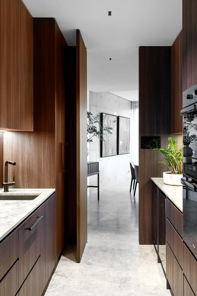 This practical space is cleverly hidden behind the main cooking hub. Miele appliances, Winning Appliances.