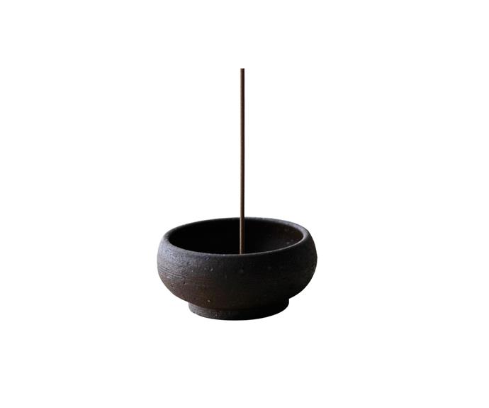**[Wabi Sabi incense bowl, $59, Oski + Lottie](https://oskiandlottie.com.au/collections/incense-holders/products/wabi-sabi-stoneware-mud-clay-incense-bowl|target="_blank"|rel="nofollow")**<br>
Elegant but solid, the Wabi Sabi incense bowl's form is based on the Japanese design principle that inspired its name; artistic and imperfect. **[SHOP NOW](https://oskiandlottie.com.au/collections/incense-holders/products/wabi-sabi-stoneware-mud-clay-incense-bowl|target="_blank"|rel="nofollow")**