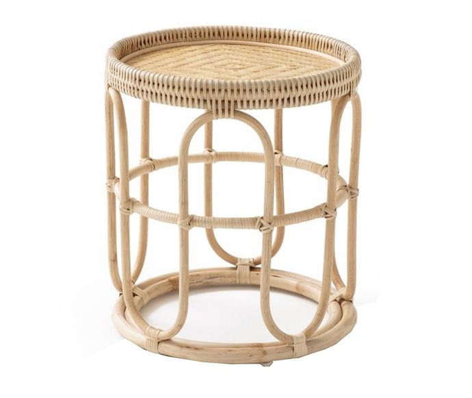 **[Giuseppe rattan bedside table, $129, Temple&Webster](https://www.templeandwebster.com.au/Giuseppe-Rattan-Bedside-Table-BRB001-BREE1006.html|target="_blank"|rel="nofollow")**<br>
This curling cane coffee table showcases stunning craftsmanship. It is made from 100% natural materials, including a bamboo top and is currently on sale! **[SHOP NOW](https://www.templeandwebster.com.au/Giuseppe-Rattan-Bedside-Table-BRB001-BREE1006.html|target="_blank"|rel="nofollow")**. 