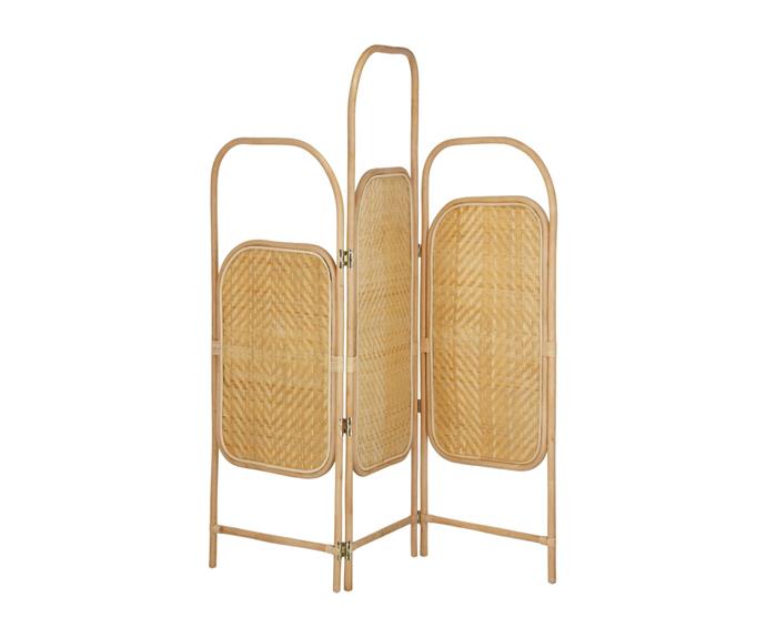 **[Natural Krizia rattan room divider, $239, Temple&Webster](https://www.templeandwebster.com.au/Room-Dividers-l6606~K-LAFO2369.html|target="_blank"|rel="nofollow")**<br> 
Why fit in when you were born to stand out? This rattan portable partition is crafted from natural materials and is braided by hand in Spain, making each piece completely unique. It's the perfect piece to hang a plant from, or stand near your wardrobe and use as extended hanging space. **[SHOP NOW](https://www.templeandwebster.com.au/Natural-Krizia-Rattan-Room-Divider-AA6265FN46-LAFO2369.html|target="_blank"|rel="nofollow")**. 
