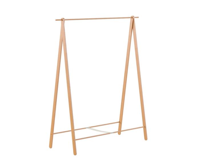 **[Peggy clothes rack, $249, Brosa](https://t.cfjump.com/42132/t/13865?Url=https://www.brosa.com.au/products/peggy-clothes-rack?SKU=STRPEG02OAK|target="_blank"|rel="nofollow")**

While not strictly a clothes airer, this solid ash wood rack is a Scandi-inspired solution for drying longer items like dresses, jackets and business shirts. It's also a great addition to open minimalist wardrobes. **[SHOP NOW.](https://t.cfjump.com/42132/t/13865?Url=https://www.brosa.com.au/products/peggy-clothes-rack?SKU=STRPEG02OAK|target="_blank"|rel="nofollow")**