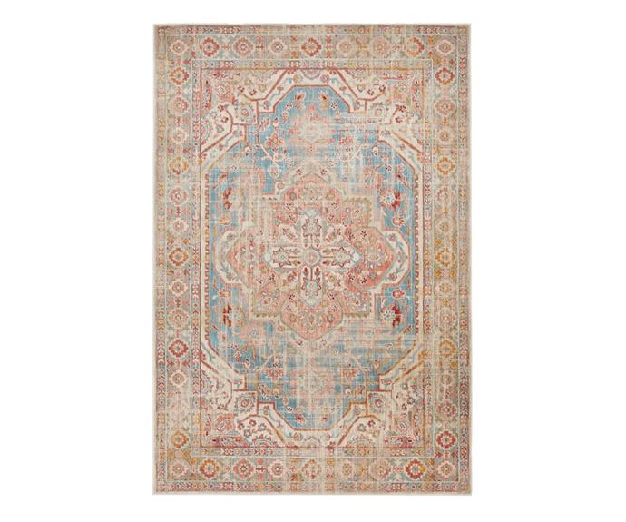 **[Rug Culture azure rug, $339 to $1229, Zanui](https://www.zanui.com.au/azure-oriental-rug-171116.html|target="_blank"|rel="nofollow")**

Loomed in Egypt, this ornate rug features a traditional damask pattern with rich hues of burgundy, rust, peach and blue. A bohemian chic addition to any floor. **[SHOP NOW.](https://www.zanui.com.au/azure-oriental-rug-171116.html|target="_blank"|rel="nofollow")**