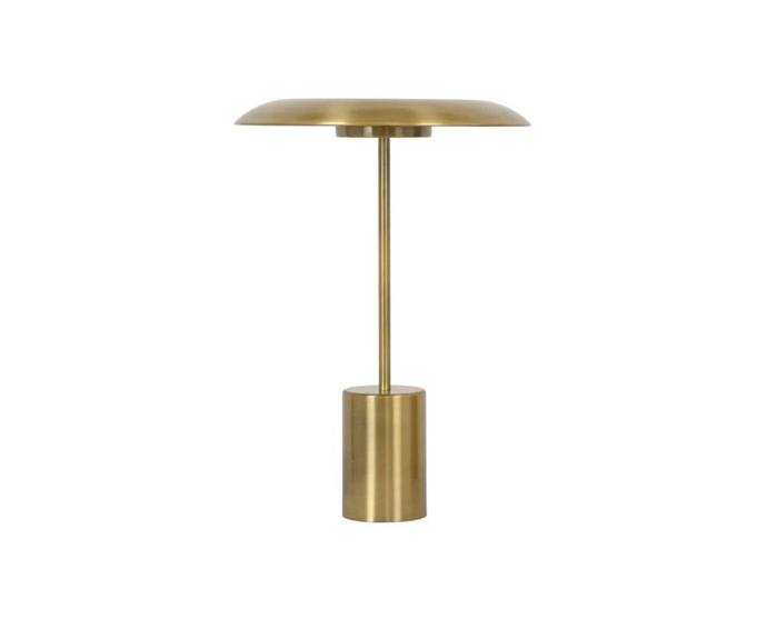 **[LEDlux Smith LED Table Lamp with USB Port in Aged Bronze, $167.50, Beacon Lighting](https://www.beaconlighting.com.au/ledlux-smith-led-table-lamp-with-usb-port-in-aged-bronze|target="_blank"|rel="nofollow")** 

This bold brass table lamp is more than meets the eye. Not only does it provide warm lighting for a bedside table or sideboard, but it also includes USB port for phone charging. Take about a beautiful bargain. **[SHOP NOW.](https://www.beaconlighting.com.au/ledlux-smith-led-table-lamp-with-usb-port-in-aged-bronze|target="_blank"|rel="nofollow")**