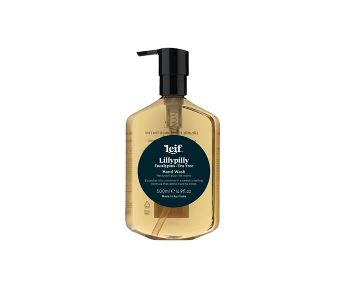 **[Lillypilly hand wash 500ml by LEIF Products, $35](https://www.theiconic.com.au/lillypilly-hand-wash-500ml-1092893.html|target="_blank"|rel="nofollow")**
<br>
Find a sense of luxury in the smallest activities. Even the mundane act of handwashing can become an uplifting experience with the right products at your fingertips. This wash will cleanse, nourish and soften your hands with every use. **[SHOP NOW](https://www.theiconic.com.au/lillypilly-hand-wash-500ml-1092893.html|target="_blank"|rel="nofollow").**
