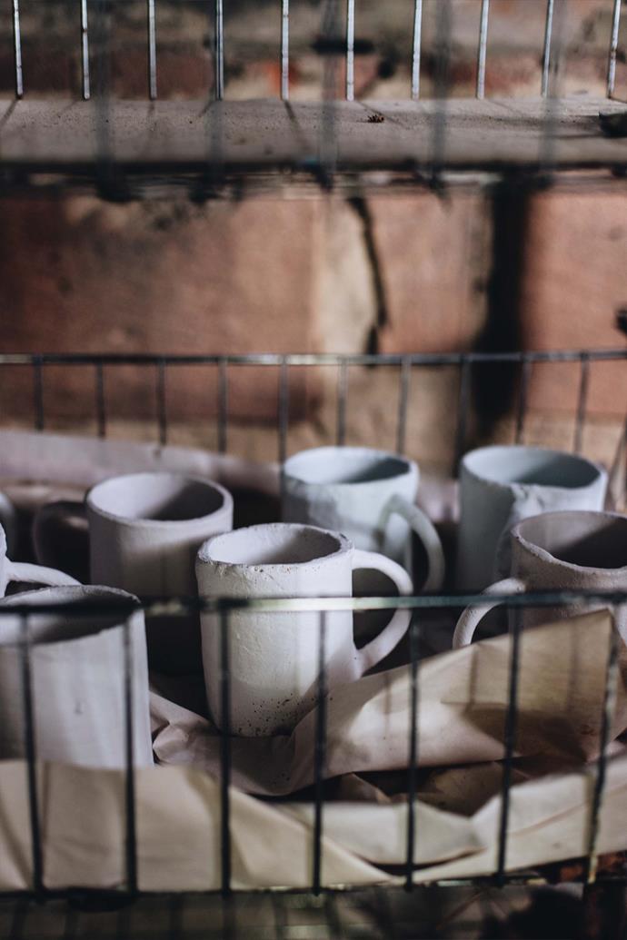 Rustic mugs.