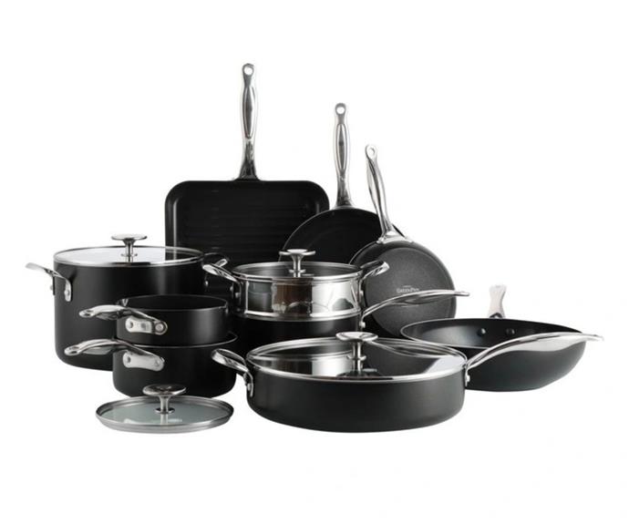 **[GreenPan Brussels 10 pc cookware set, $359 (usually $1199.95), Myer](https://www.myer.com.au/p/grenpan-brussels-10-piece-set|target="_blank"|rel="nofollow")**

Scratch-resistant and non-stick, the Brussels set offers a classic and ergonomic design for any budding or experienced chef. With even heat distribution across a thick forged aluminium base, this oven-safe cookware is as reliable as it is sleek. **[SHOP NOW.](https://www.myer.com.au/p/grenpan-brussels-10-piece-set|target="_blank"|rel="nofollow")**