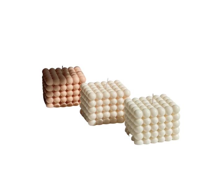 **[Large bubble cube candle, $19.99, Etsy](https://www.etsy.com/au/listing/1198790643/large-bubble-cube-candle-gifts-decor|target="_blank"|rel="nofollow")**

For the best of both worlds, these cube candles look good enough to eat! Soft and elegant, choose from white, cream or nude colours for a subtle nod to a hot trend. **[SHOP NOW.](https://www.etsy.com/au/listing/1198790643/large-bubble-cube-candle-gifts-decor|target="_blank"|rel="nofollow")**