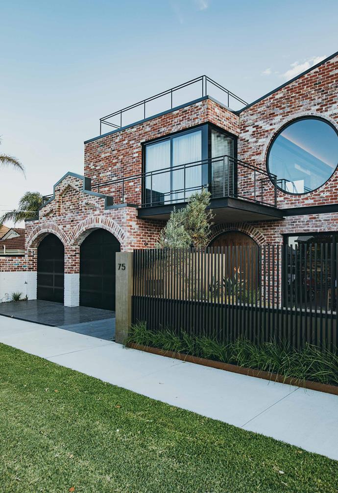 Blending in with the industrial look of Mount Lawley, the bulk of [this home, which is inspired by heritage factories](https://www.homestolove.com.au/brick-house-perth-19916|target="_blank"), is comprised of reclaimed red bricks from homes and buildings in the area that were being demolished. The weathered look and natural patina of the bricks make the home blend seamlessly into the heritage aesthetic of the suburb.
