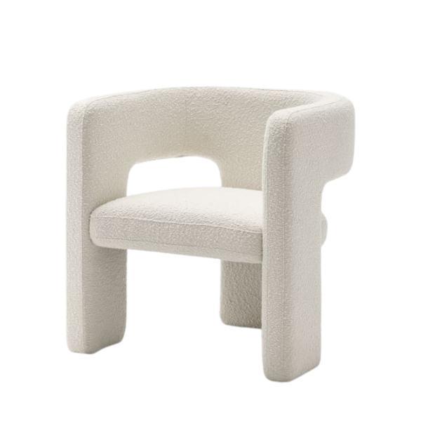 **[Paloma bouclé armchair, $569, Castlery](https://www.castlery.com/au/products/paloma-boucle-armchair?material=snow_boucle&quantity=single|target="_blank"|rel="nofollow")**<br>
This curved chair with clever cut outs will certainly be a showstopper in whichever room it sits. If cream isn't your cup of tea, opt for 'Storm' instead. **[SHOP NOW](https://www.castlery.com/au/products/paloma-boucle-armchair?material=snow_boucle&quantity=single|target="_blank"|rel="nofollow")**