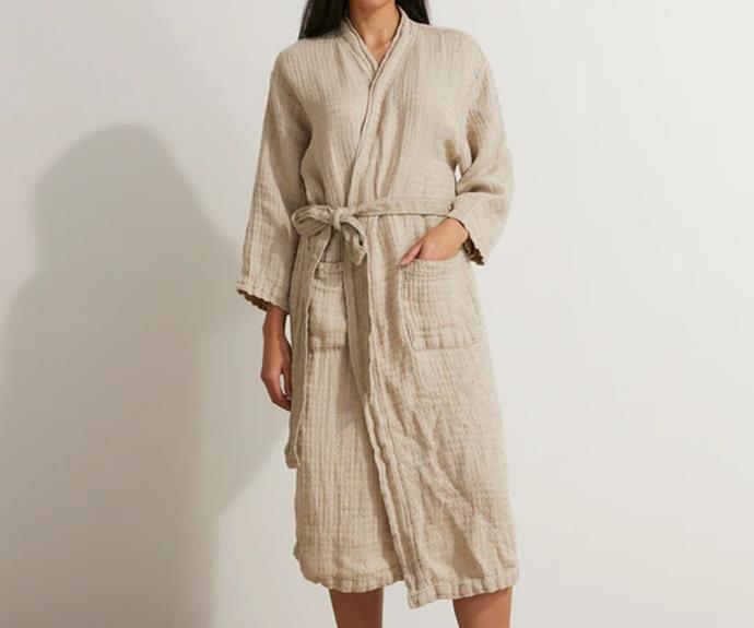**[Linen waffle robe in natural, $160, Cultiver](https://cultiver.com.au/products/linen-waffle-robe-natural|target="_blank"|rel="nofollow")**<br><br>Extremely cosy and dreamy to touch, Cultiver's linen waffle robe is the ultimate luxury when it comes to relaxing in style. Available in a classic natural, sumptuous olive and a timeless black colourway, the waffle weave of the robe showcases the beautiful texture and softness of linen. **[SHOP NOW.](https://cultiver.com.au/products/linen-waffle-robe-natural|target="_blank"|rel="nofollow")**