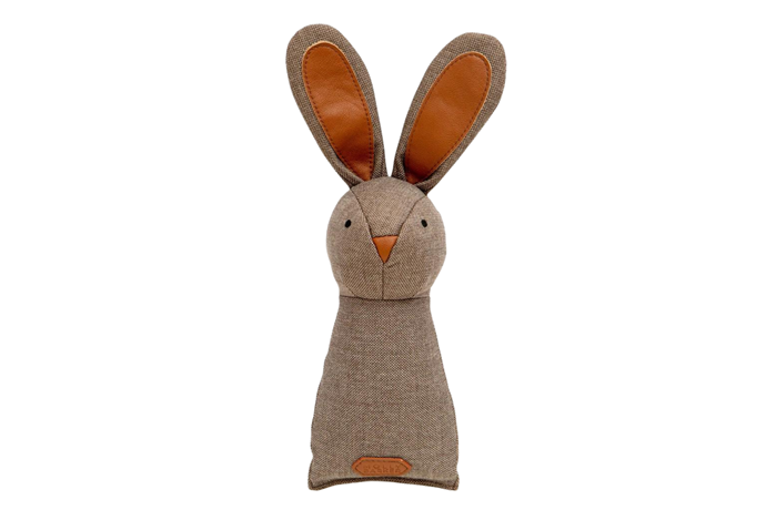 Hunter Rabbit chew toy, $38, [Molly Barker](https://mollybarker.com.au/|target="_blank"|Rel="nofollow").