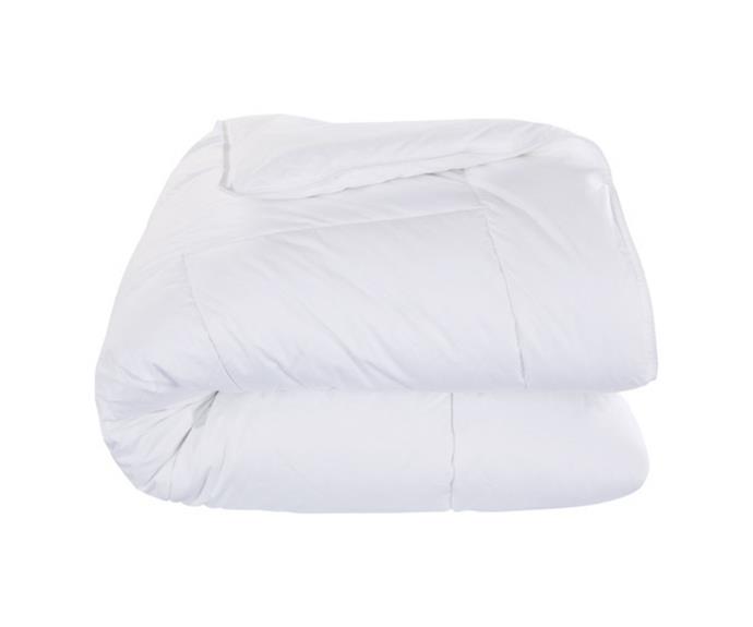 **[Chiswick Living ultra warm microfibre winter quilt, from $54.95 (usually $199), Temple & Webster](https://click.linksynergy.com/deeplink?id=bbwaLgc15mM&mid=41108&murl=https://www.templeandwebster.com.au/Ultra-Warm-Microfibre-Winter-Quilt-20499-ROLC1193.html&u1=https://www.homestolove.com.au/best-winter-quilts-australia-23596|target="_blank"|rel="nofollow")**

You'll feel as snug as a bug underneath this 800gsm loft microfibre quilt that features a classic box stitch and a 100% cotton cover. With hypoallergic and antibacterial properties, this doona is great for those allergies, and it comes in a sweet storage bag for when the nights warm up. **[SHOP NOW.](https://click.linksynergy.com/deeplink?id=bbwaLgc15mM&mid=41108&murl=https://www.templeandwebster.com.au/Ultra-Warm-Microfibre-Winter-Quilt-20499-ROLC1193.html&u1=https://www.homestolove.com.au/best-winter-quilts-australia-23596|target="_blank"|rel="nofollow")**