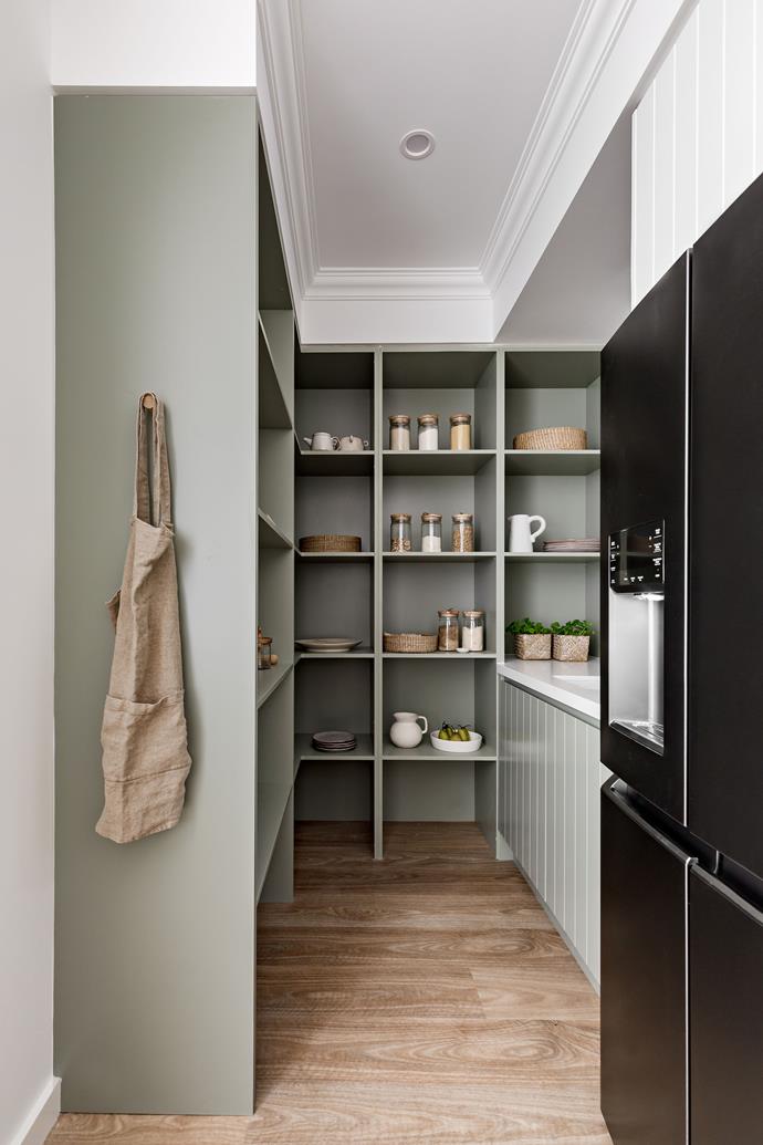 Heather and Sarah from [Oak and Orange](https://www.homestolove.com.au/oak-and-orange-coastal-farmhouse-regional-sydney-23292|target="_blank") specifically chose a matte dark stainless finish for the fridge in their coastal-country new build, as it's easier to clean.
