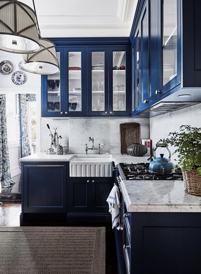 The kitchen benchtops in [this charming 1880s terrace](https://www.homestolove.com.au/1880s-sydney-terrace-home-with-charming-interiors-20319|target="_blank") are Carrara marble, which is stunning, but needs to be looked after. The homeowner uses a non-toxic product called Murchison-Hume Counter Intelligence. 