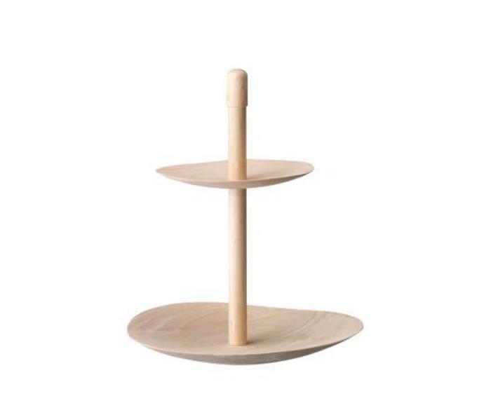 **[French Bazaar wooden cake stand, $169.95, Hard to Find](https://www.hardtofind.com.au/100655_wooden-cake-stand|target="_blank")**<br> 
Whether you style it with little cupcakes for a special event, sandwiches for a high tea, or apples as a display in your kitchen, this wooden cake stand will give great hight to your styling vignettes using the rule of three. **[SHOP NOW](https://www.hardtofind.com.au/100655_wooden-cake-stand|target="_blank")**.