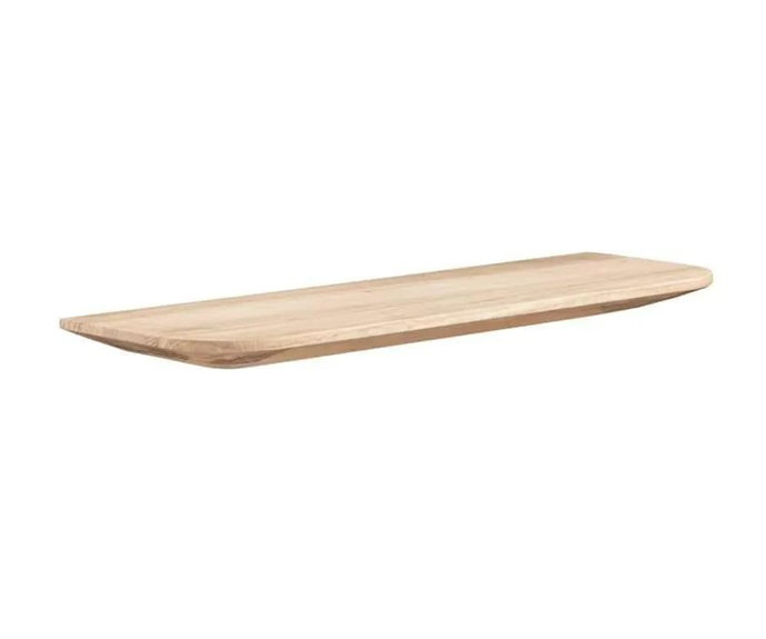 **[Light wall shelf 70cm in Oak, $242.10 (usually $269), RJ Living](https://www.rjliving.com.au/buy-light-wall-shelf-70cm-oak.html|target="_blank"|rel="nofollow")**<br>
Offering a less-blocky take on a simple shelf design, RJ Living's Light floating shelf enjoys a sleek silhouette and warm materiality, making it a timeless choice. **[SHOP NOW](https://www.rjliving.com.au/buy-light-wall-shelf-70cm-oak.html|target="_blank"|rel="nofollow")**