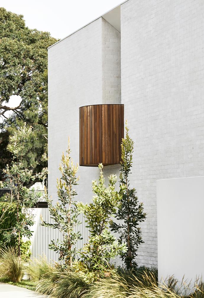 "Security and privacy were important considerations on the corner site, with generous planting to soften the architectural form," says Clare Cousins of Clare Cousins Architects.