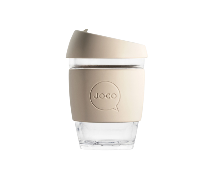 **[Joco Utility 12oz cup in Sandstone, $32.95, The Iconic](https://www.theiconic.com.au/joco-cup-utility-12oz-1228108.html|target="_blank"|rel="nofollow")**<br>
Crafted and designed with input from leading baristas, this 12oz cup is fitted out with splash-proof straw integration, wide mouth function and anti-spill closure. **[SHOP NOW](https://www.theiconic.com.au/joco-cup-utility-12oz-1228108.html|target="_blank"|rel="nofollow")**