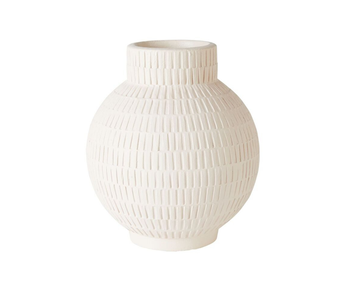 **[Orbit vase, $39.95, Freedom](https://www.freedom.com.au/product/24333450|target="_blank"|rel="nofollow")**<br>
In a creamy white tone, the Orbit vase focuses on simplicity and the beauty of texture, with its ribbed ceramic face and curvaceous shape. **[SHOP NOW](https://www.freedom.com.au/product/24333450|target="_blank"|rel="nofollow")**