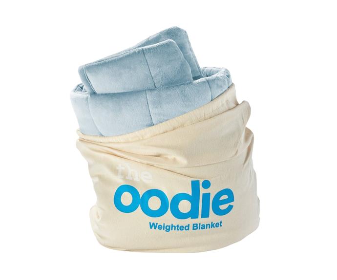 **[Oodie weighted blanket in blue 4.5kg-9kg, $134 (usually $159), Oodie](https://theoodie.com/products/oodie-weighted-blanket?variant=32795246198866|target="_blank"|rel="nofollow")**

Level up your slumber by adding one of these cosy Oodie weighted blankets to your bedspread. Filled with non-toxic glass beads within separately sewn pockets, these blankets are comforting and come in three different weights. **[SHOP NOW.](https://theoodie.com/products/oodie-weighted-blanket?variant=32795246198866|target="_blank"|rel="nofollow")**