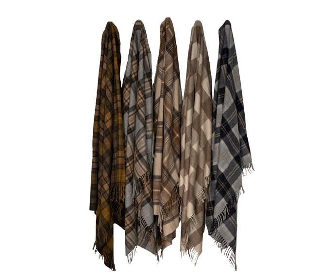 **[Scottish Tartan wool blankets, $189 each (available in assorted colours), Tomolly](https://tomolly.com.au/collections/food-for-the-soul/products/tartan-throw|target="_blank"|rel="nofollow")**<br>
No farmhouse is complete without a collection of warm and snuggly blankets. These recycled wool throws are eco-friendly and feel soft to the touch. **[SHOP NOW](https://tomolly.com.au/collections/food-for-the-soul/products/tartan-throw|target="_blank"|rel="nofollow")**
