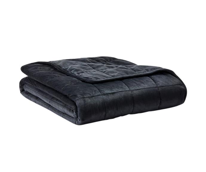 **[Charcoal weighted blanket 5.5kg-11kg, from $179.99, Adairs](https://www.adairs.com.au/homewares/throws--blankets/adairs/harrison-charcoal-weighted-blanket/|target="_blank"|rel="nofollow")**

Feel snug and secure under this weighted blanket from Adairs that features five layers of glass beads in a quilted design, and comes in a luxe charcoal tone. **[SHOP NOW.](https://www.adairs.com.au/homewares/throws--blankets/adairs/harrison-charcoal-weighted-blanket/|target="_blank"|rel="nofollow")**