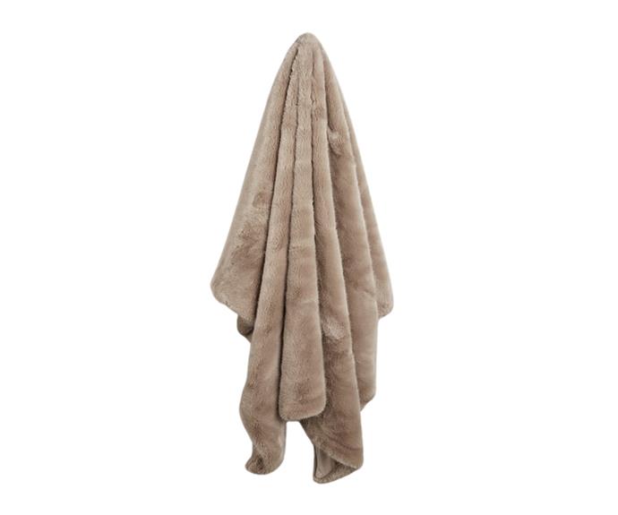 [**Loui faux fur throw in Butternut, $249, Country Road**](https://www.countryroad.com.au/loui-faux-fur-throw-60250825-804|target="_blank"|rel="nofollow") 

This deliciously soft faux fur throw from Country Road comes in three colours - a soft ivory, butternut beige or deep jet black. Any colour is perfect for a neutral hued home that uses texture to create warmth. [**SHOP NOW**](https://www.countryroad.com.au/loui-faux-fur-throw-60250825-804|target="_blank"|rel="nofollow")