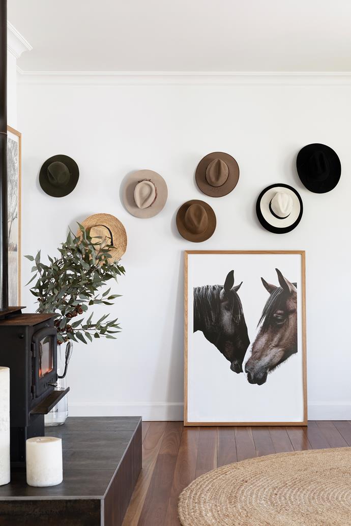 Akubras and straw hats are put to good use on the property, while the fireplace draws the family on chilly evenings. Wild Horses photographic print by [Kara Rosenlund](https://www.kararosenlund.com/|target="_blank"|rel="nofollow").
