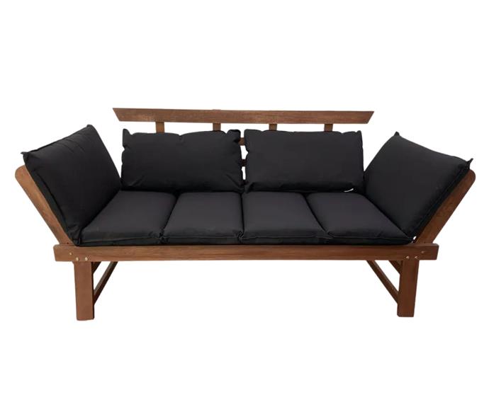 **[Aruba Garden outdoor day bed in Charcoal, $699, Matt Blatt](https://www.mattblatt.com.au/mb/buy/import-depot-aruba-outdoor-day-bed-with-premium-cushions-charcoal-color-sbd-421a-c/|target="_blank"|rel="nofollow")**

Keep things tonally simple with this Shorea hardwood day bed that comes with charcoal-coloured, water-repellent cushions. **[SHOP NOW.](https://www.mattblatt.com.au/mb/buy/import-depot-aruba-outdoor-day-bed-with-premium-cushions-charcoal-color-sbd-421a-c/|target="_blank"|rel="nofollow")**