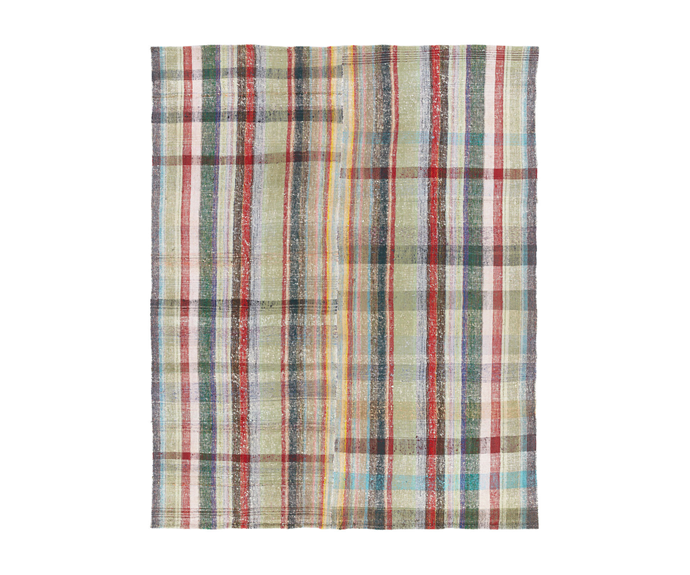 **[Marmara Kilim 18, $3,472, Halcyon Lake](https://halcyonlake.com/our-products/marmara-kilim-rug-18/|target="_blank"|rel="nofollow")**<br>
Handmade on the North Western coast of Turkey from recycled fabrics, wool, cotton and goat hair, each kilim is completely unique and varied. **[SHOP NOW](https://halcyonlake.com/our-products/marmara-kilim-rug-18/|target="_blank"|rel="nofollow")**