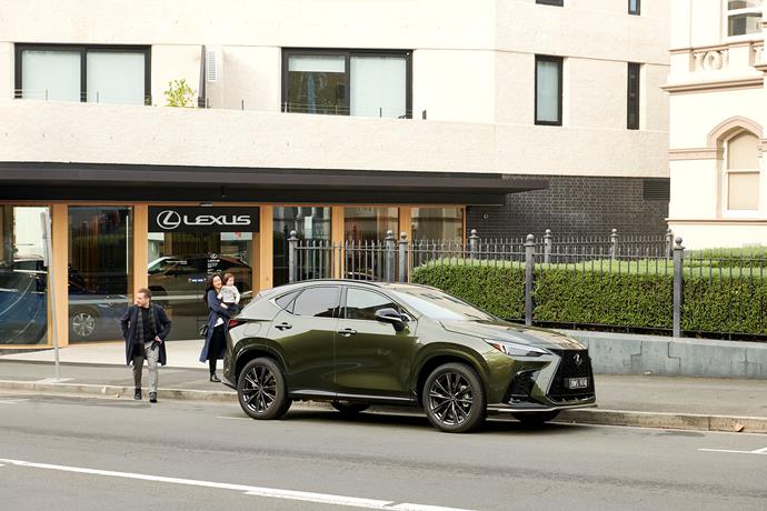 The Lexus design philosophy extends to its impressive showroom at The Rox.