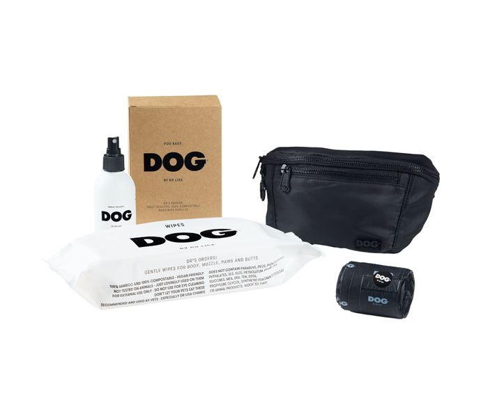 **[DOG walk set in Black, $107 (was $127), DOG by Dr Lisa](https://dogbydrlisa.com/products/the-walk-set|target="_blank"|rel="nofollow")**<br>
Dr Lisa's DOG walk set will have you and your dog hitting the town in ultimate style. With the minimalist branding, you won't be worried about having these products on display in your home. **[SHOP NOW](https://dogbydrlisa.com/products/the-walk-set|target="_blank"|rel="nofollow")**