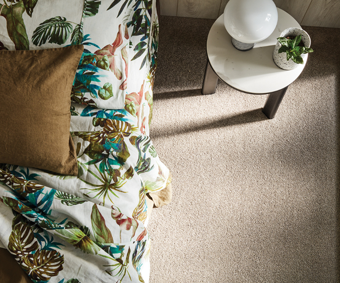 Innovative fibres are on the rise, such as the Rendezvous carpet range from Choices Flooring. The 'Clyde Park' style is pictured here in colour 'Cashmere'.