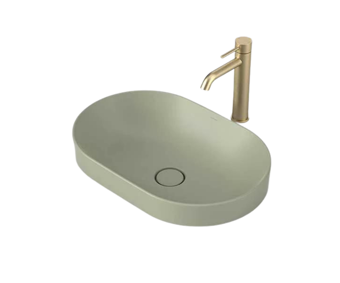 **[Caroma Liano II 530mm Pill inset basin in Matte Green, $535 (usually $669), The Blue Space](https://www.thebluespace.com.au/collections/bathroom-basins/products/caroma-liano-ii-530mm-pill-inset-basin-matte-green|target="_blank"|rel="nofollow")**<br>
Whoever said bathrooms have to be bland hasn't met Caroma's Pill basin in Matte Green. The sage-meets-eucalyptus tone makes for a perfect addition to any Australian bathroom. **[SHOP NOW](https://www.thebluespace.com.au/collections/bathroom-basins/products/caroma-liano-ii-530mm-pill-inset-basin-matte-green|target="_blank"|rel="nofollow")**