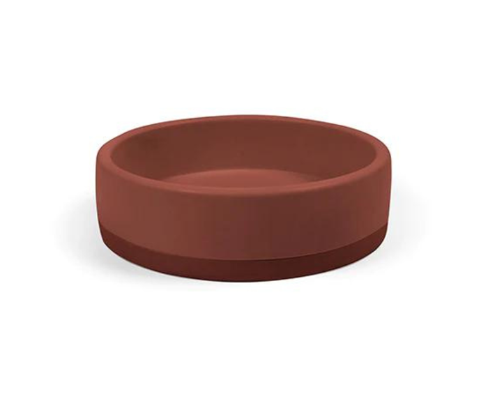 **[Nood Co bowl basin two tone surface in Mount Clay, $890, The Blue Space](https://www.thebluespace.com.au/collections/above-counter-basins/products/nood-co-bowl-basin-two-tone-surface-mount-clay|target="_blank"|rel="nofollow")**<br>
Deep ochre reds come together in this two-tone basin by Nood Co, handcrafted in Western Australia. Boasting both form and function, this sturdy sink won't disappoint. **[SHOP NOW](https://www.thebluespace.com.au/collections/above-counter-basins/products/nood-co-bowl-basin-two-tone-surface-mount-clay|target="_blank"|rel="nofollow")**