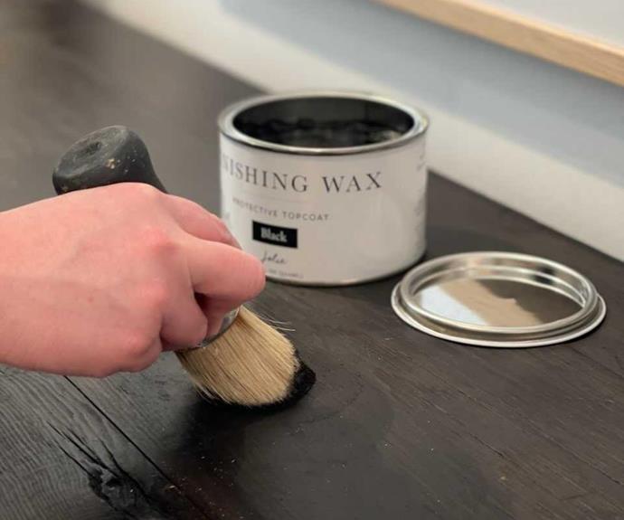 For a richer finish, use a tinted wax to highlight the wood grain.