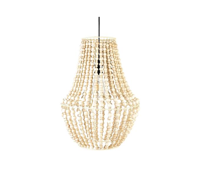 [**Beaded pendant, $99**](https://www.kmart.com.au/product/beaded-pendant-43170005/?|target="_blank"|rel="nofollow")

Now, this is a style statement. For a classic coastal or bohemian style interior, turn your naked bulb into a showpiece that brings warmth and texture to any space - entrance hall, dining or bathroom. **[SHOP NOW](https://www.kmart.com.au/product/beaded-pendant-43170005/?|target="_blank"|rel="nofollow")**