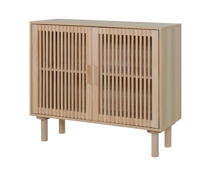 [**Slatted buffet unit $79**](https://www.kmart.com.au/product/slatted-buffet-unit-43150748/?|target="_blank"|rel="nofollow")

Store any number of things away in the hallway, dining room or nursery with this handy timber buffet. 68cm(H) x 80cm(W) x 30cm(D). Leave the natural timber look or we reckon this would look great stained black for a moody statement piece. **[SHOP NOW](https://www.kmart.com.au/product/slatted-buffet-unit-43150748/?|target="_blank"|rel="nofollow")**