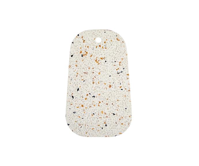 [**Terrazzo serving board, $13**](https://www.kmart.com.au/product/terrazzo-serving-board-43156177/?|target="_blank"|rel="nofollow")

Not only does this add a punch to your cheese platter setup, but the textured terrazzo also adds colour and movement to your splashback styling when not in use. It would also look pretty as a base for your collection of creams and perfumes in the bathroom. AND there's a fragrant candle to match! **[SHOP NOW](https://www.kmart.com.au/product/terrazzo-serving-board-43156177/?|target="_blank"|rel="nofollow")**