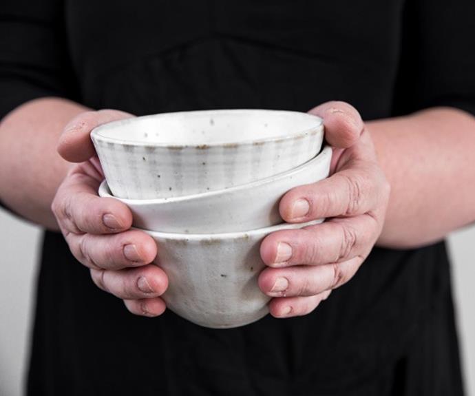 You'll find handcrafted ceramics aplenty at this year's Finders Keepers. A sweet ceramic bowl from Lisa Peri is on our shopping list!