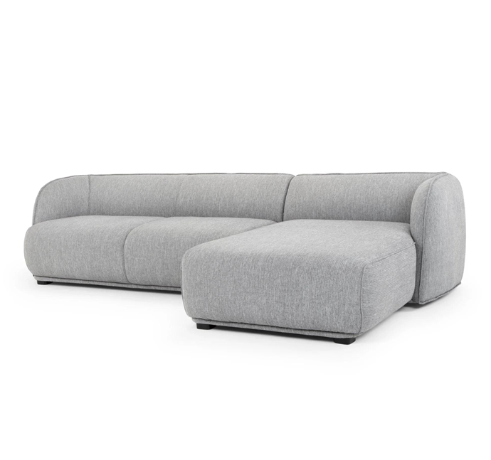 **[Troy 3-seater right chaise fabric sofa in Graphite Grey, $3852 (usually $4055), Interior Secrets](https://www.interiorsecrets.com.au/products/troy-3-seater-right-chaise-sofa-graphite-grey|target="_blank"|rel="nofollow")**<Br>With a minimalist design accentuated by subtle curves, the Troy Sofa is a beautiful addition to any living space. Upholstered in a light-grey textured fabric, the Troy sofa is perfect for slouching on for years to come. [**SHOP NOW**](https://www.interiorsecrets.com.au/products/troy-3-seater-right-chaise-sofa-graphite-grey|target="_blank"|rel="nofollow")