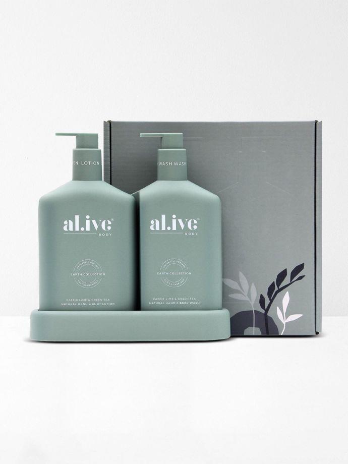**[Al.ive Body Kaffir Lime & Green Tea wash & lotion duo, $79, Aura Home](https://www.aurahome.com.au/kaffir-lime-green-tea-duo-by-al-ive|target="_blank"|rel="nofollow")**<br><br>
Former Block contestants and sisters Alisa and Lysandra are behind the popular Al.live Body label that boasts a range of beautifully packaged self-care and cleaning products. Not only are these products designed to look great, but they are also made with high-quality, naturally-derived ingredients and essential oils that nourish, cleanse and smell fantastic. [**SHOP NOW**](https://www.aurahome.com.au/al-ive|target="_blank"|rel="nofollow")