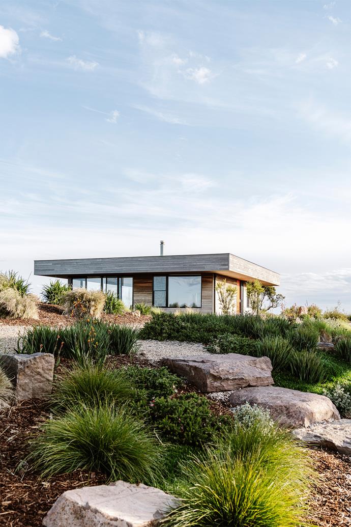 Situated on a 41-hectare former sheep property, this gorgeous, [off-grid dwelling](https://www.homestolove.com.au/off-grid-contemporary-country-home-high-camp-24436\|target="_blank") features a traditionally urban facade. Despite this, the designers and clients, through the use of materials like timber and a natural colour palette, created a home that seamlessly blends into its environment. 