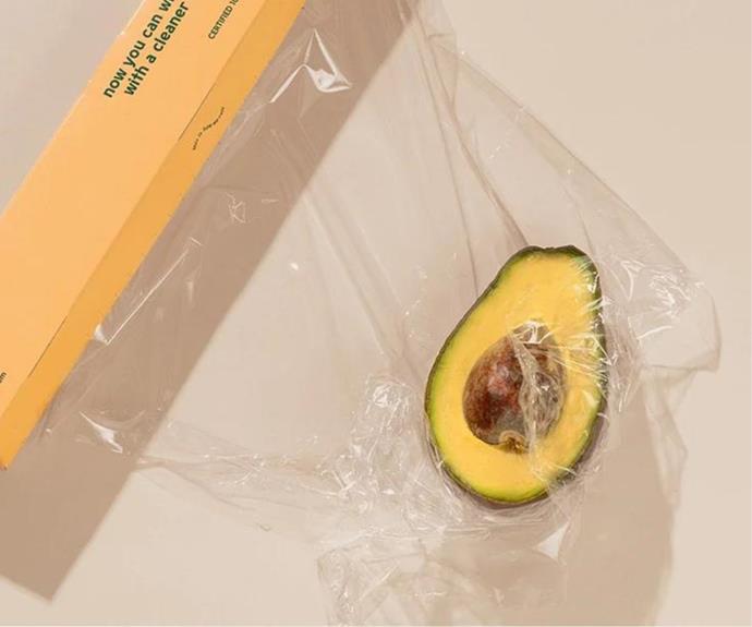 Covering the avocado with waxed fabric or [compostable plastic wrap](https://au.hwrco.com/products/certified-100-compostable-cling-wrap|target="_blank"|rel="nofollow") might be the original and the best way to protect that avocado - until your next meal at least.